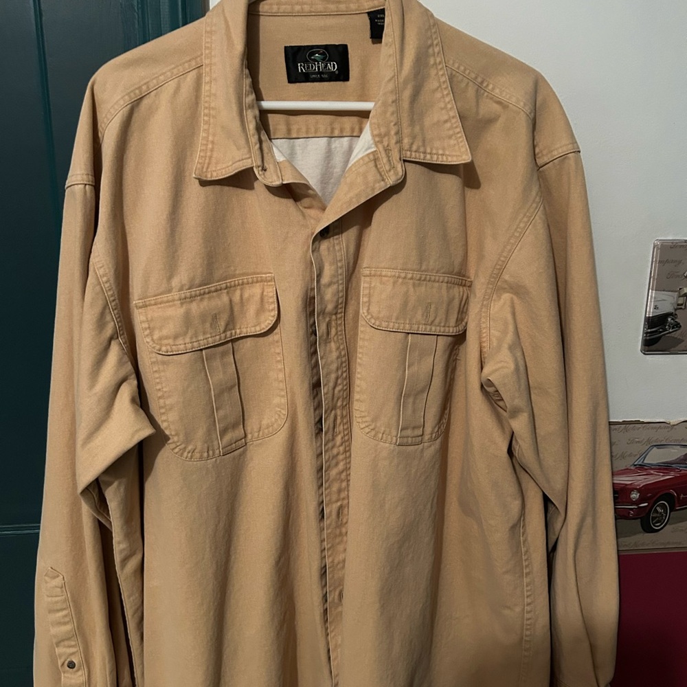 RedHead Tan Casual Button Down Shirt